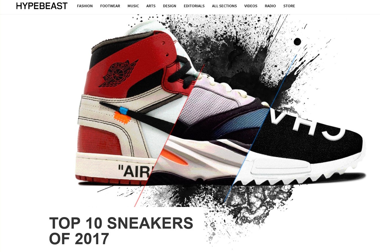 TOP 10 SNEAKERS OF 2017 At HYPEBEAST | SHOES MASTER