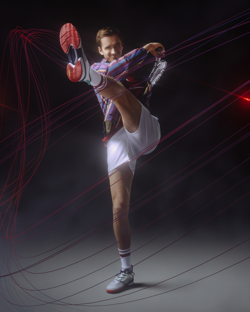LACOSTE(AGLT21 ULTRA) worn by Daniil Medvedev(No.2 in the world tennis
