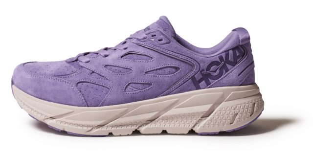 hoka purple suede