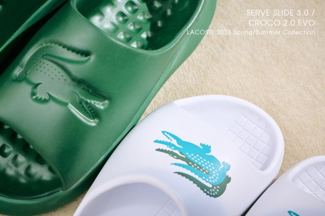 LACOSTE 2023 S/S Collection “SERVE SLIDE 3.0” Now On Sale! | SHOES